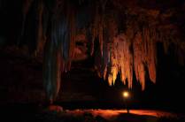 Nosso guia William na caverna São Bernardo, no P.E. de Terra Ronca, região de São Domingos - GO